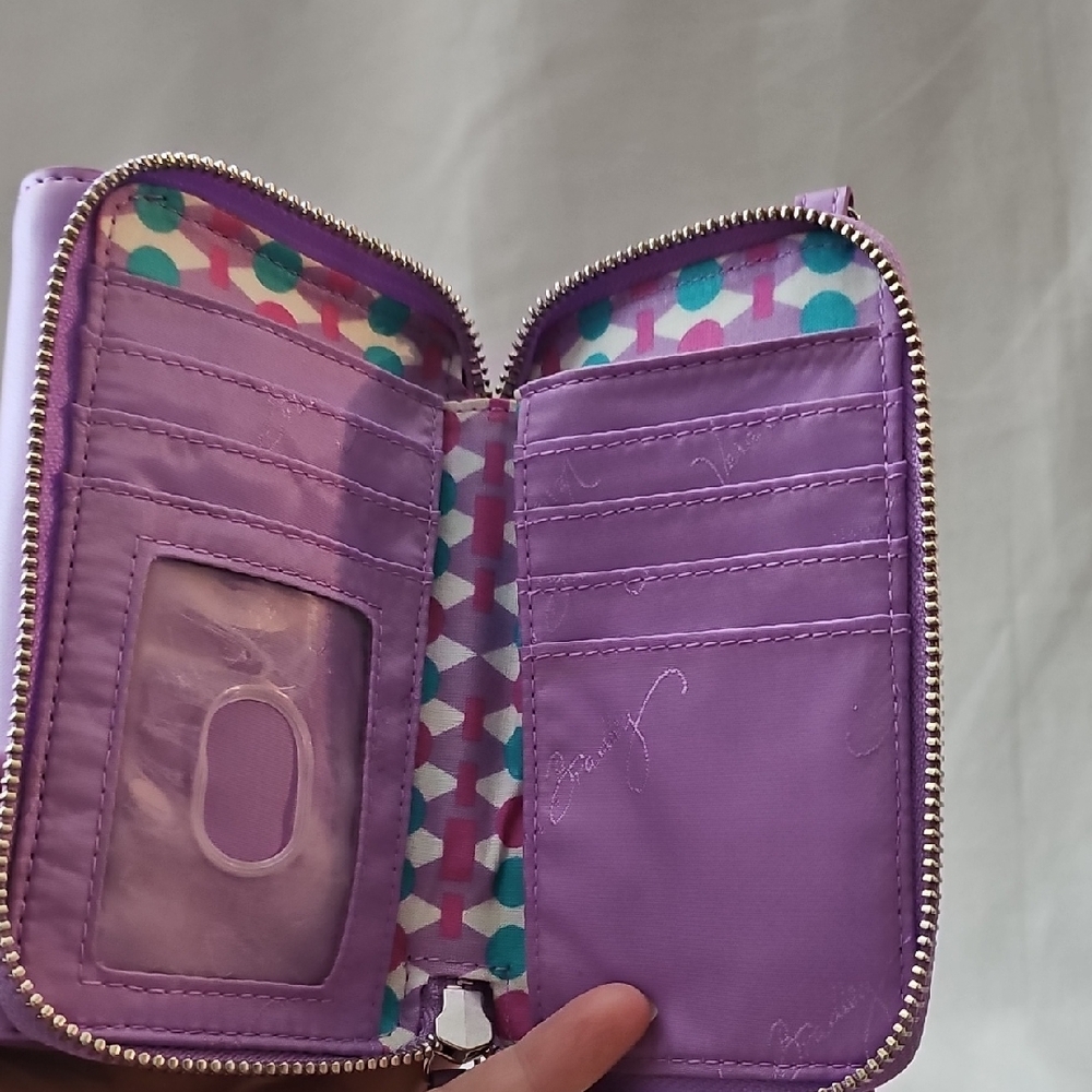Vera Bradley Lilac Smartphone Wristlet with Flap Closure - Picture 4 of 10
